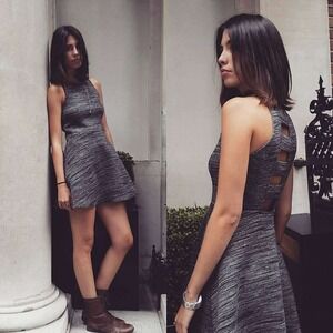 Abercrombie & Fitch Skater Dress Fit & Flare Size Small 90s Grunge Athleisure